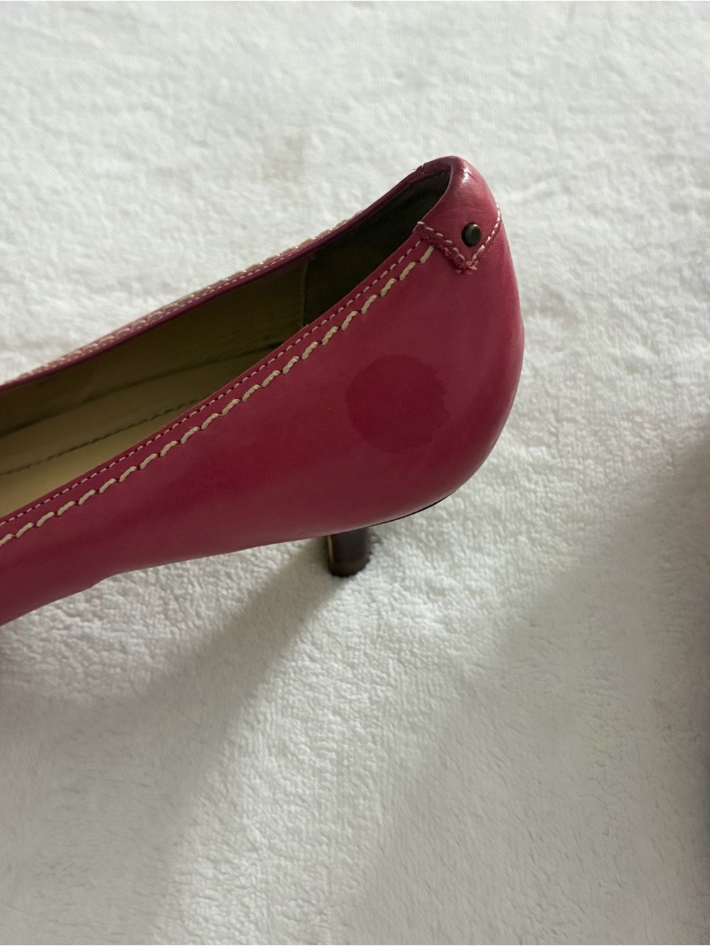 Ann Taylor Vintage Pink Kitten Heels - Picture 4 of 6